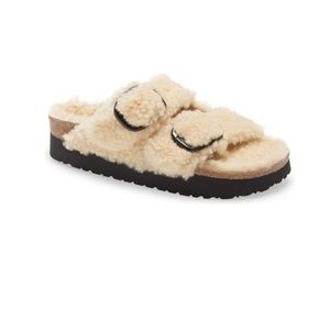 Birkenstock Papillio Arizona Big Buckle Shearling Sandals